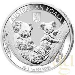 1 Unze Silbermünze Australien Koala 2011 - Privy Mark Berliner Bär