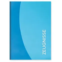ROTH Zeugnismappe DIN A4, 12 Hüllen blau