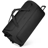 Redolz Duffle Essentials 2-Rollen XXL Reisetasche 91 cm Sondergröße schwarz