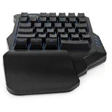 Nedis Gaming Einhand Tastatur kabelgebundene Einhand-Tastatur mit RGB-Beleuchtung