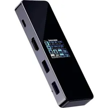 DockCase USB-C® Dockingstation Universal integriertes Display, inkl. Ladefunktion, USB-C® Power Delivery, integrierter Kartenleser