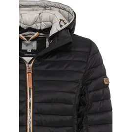 CAMEL ACTIVE Damen leichte Steppjacke mit Abnehmbarer Kapuze Schwarz womenswear-44