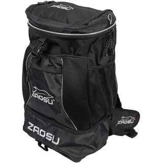 ZAOSU Triathlon- & Schwimm-Rucksack - Transition Bag | 45 Liter mit Nassfach für Schwimmbekleidung nach dem Wettkampf oder Training, Farbe:schwarz