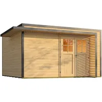 Weka Gartenhaus Amberley 4 x 4 m Natur