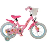 Volare Kinderfahrrad Disney Princess Fahrrad in Rosa für Mädchen 14 Zoll