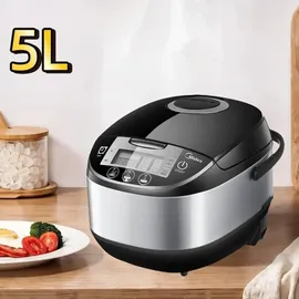 Midea Reiskocher Schwarz/Silber 5,0 l