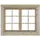 Wolff Finnhaus Doppelfenster für Gartenhaus BxH 129 x 99,6 cm Isolierglas Braun