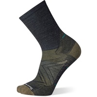 Smartwool Run Zero Cushion Mid Crew Socken, Charcoal, M