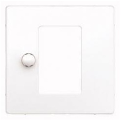 Merten Zentralplatte für Univ. Temperaturregler-Einsatz m. Touch-Display , System Design, Lotosweiß