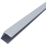 Dalsys Fliesenschiene U-Profil 2,5m x 25mm, Edelstahl gebürstet