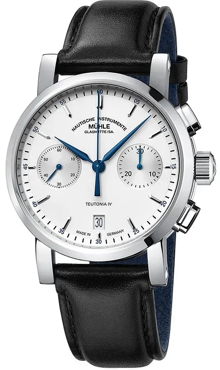 Mühle-Glashütte Chronograph Teutonia IV Chronograph M1-44-35 LB - silber