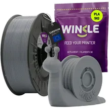winkle feed your printer WINKLE PLA HD Filamentspule 1,75 mm 1 kg Aschgrau,
