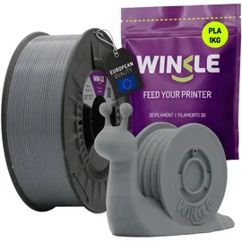 winkle feed your printer WINKLE PLA HD Filamentspule 1,75 mm 1 kg Aschgrau,