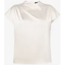 Zero Satin-Bluse mit Kragen 40, Eggnog - 40
