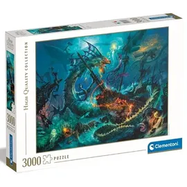 CLEMENTONI The Underwater Battle 3000 Teile Puzzle - Die Unterwasserschlacht