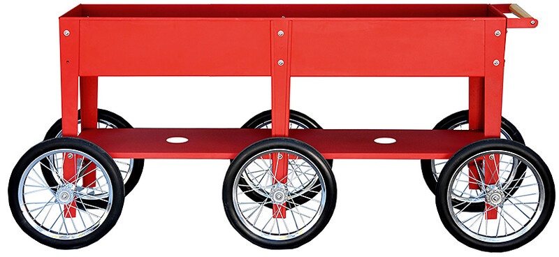 Herstera Bac potager roulant Wheels, Designer Herstera Garden, 80x150 cm. Breite mit Griff 160x35 cm