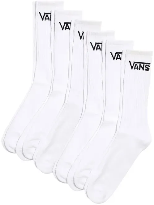 VANS CLASSIC CREW ROX 6er Pack Socken 2026 white - 48-51