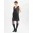 Opus Minikleid Lederoptik Schwarz 44