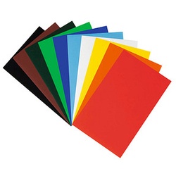 folia Buntpapier gummiert farbsortiert 80 g/qm 50 St.
