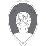 AGV K-6/K-6 S Wangenpolster, schwarz, Größe 2XL