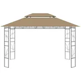 vidaXL Pavillon 4x3x2,7 m Taupe 160 g/m2