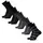 Danish Endurance Merino Crew Socken 5er Pack Schwarz/Grau Gepunktet/Grau Gestreift 43-47