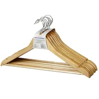 BÜRSTENMANN Kleiderbügel Kleiderbügel 45cm 8 Stück, Holz, beige, 9.8