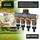 Brandson 4-Wege Wasserverteiler 2er-Set orange/schwarz