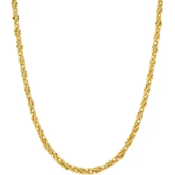 Gliederkette LADY, silber (silber vergoldet 925), Halsketten, Damen, 19, Metall-Metall, L: 19cm, Metall, Metall