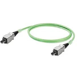 Weidmüller IE-C5IT4UG0100B2EB2E-X Netzwerkkabel, Grün Flammwidrig, mit