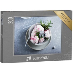 puzzleYOU Puzzle Eis mit Blaubeeren, Brombeeren und Rosmarin, 200 Puzzleteile, puzzleYOU-Kollektionen Essen und Trinken