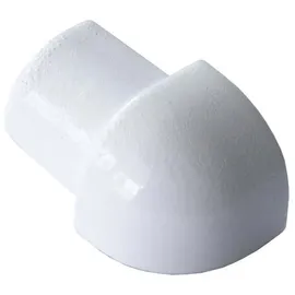 Dalsys Außeneck Fliesenschiene Aluminium (eloxiert) Viertelkreisprofil, 10mm, Weiß