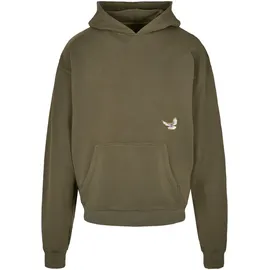 Mister Tee K-dot Heavy Oversize Kapuzenpullover Olive S