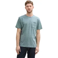 Tom Tailor T-Shirt T-SHIRT WITH POCKET Regular Fit 1045624-37578-Grau