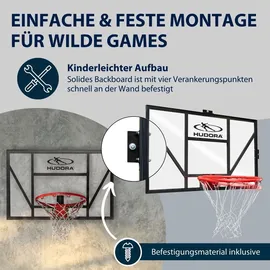 Hudora Basketballkorb Competition Pro Schwarz 720 x 145 x 1.120 cm