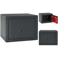 VidaXL Safe Box mit Schloss Dunkelgrau RAL7016 17 x