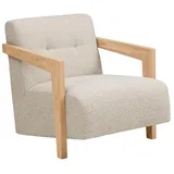 House Nordic Relaxsessel Clara Stoffbezug 72 x 88 x 0 cm Beige/Braun