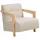 House Nordic Relaxsessel Clara Stoffbezug 72 x 88 x 0 cm Beige/Braun