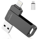 USB Stick für iPhone 256GB Apple Zertifizierter Lightning,Vackiit USB C Stick USB 3.0 Foto Stick,Speichererweiterung für iPad,iOS,OTG Android Handy,PC