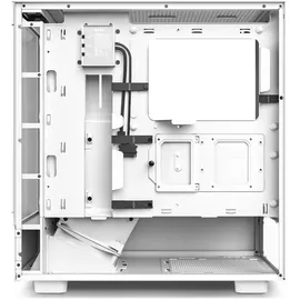 NZXT H5 Elite Midi Tower ATX Gehäuse weiss mit Sichtfenster und RGB, Glasfront