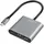 Logilink UA0390 & USB 3.2 Gen1 Typ-C-zu HDMI USB Adapter, 4K, PD (Power Delivery), 0,15 m