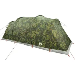 vidaXL Tunnel-Familienzelt 6 Personen Camouflage Wasserdicht