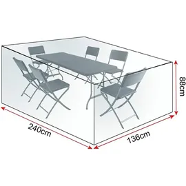 Woltu Schutzhülle 240 x 136 x 88 cm Transparent