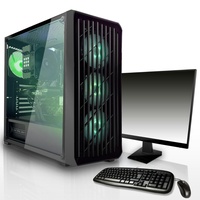 SYSTEMTREFF Gamer Komplett-Paket - Ryzen 5 4650G - AMD RX Vega - 7Core 4GB - 16GB  - 512GB M.2 NVMe + 1TB HDD - 27 Zoll Monitor - Desktop PC Computer