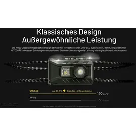 Nitecore NU20 Classic - 360 Lumen