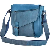 The Skandinavian Brand Damen Leder Schultertasche Mixed Farbsortierung 60-blau
