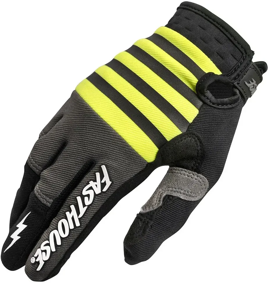 Fasthouse Speed Style Omega Offroad-handschuhe - Neon / Black / Yellow - S - Short