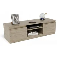 Matkam Möbel Fernsehkommode, Sonoma Eiche, 120x36x40 cm, Wohnzimmer, Wohnwände,