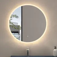 SoGood doporro LED-Badspiegel runder Wandspiegel φ70 cm Dimmbar Beschlagfrei