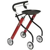 TRUST CARE Indoor Rollator Let's Go rot schwarz